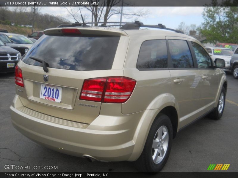 White Gold / Dark Slate Gray 2010 Dodge Journey SE