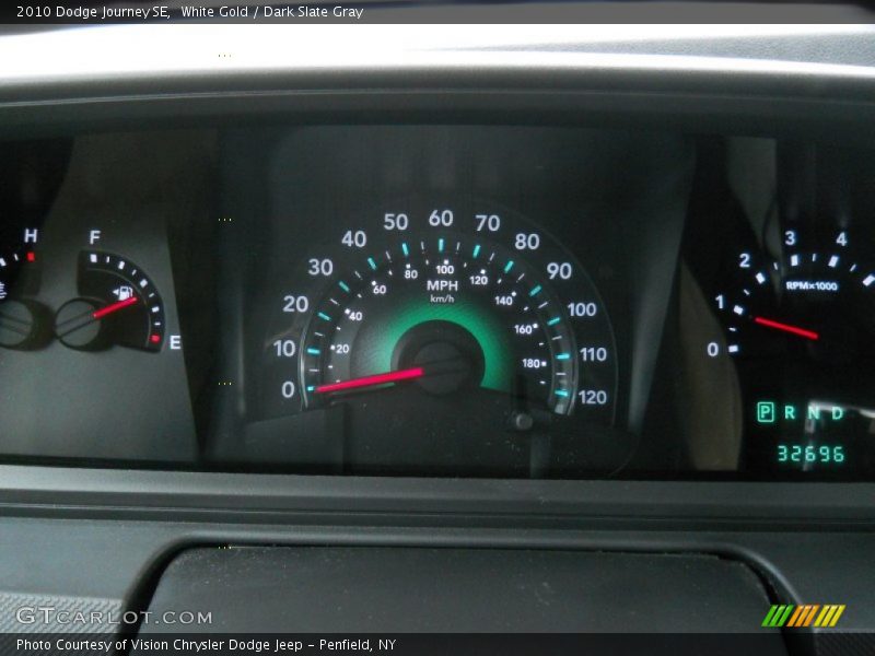 White Gold / Dark Slate Gray 2010 Dodge Journey SE