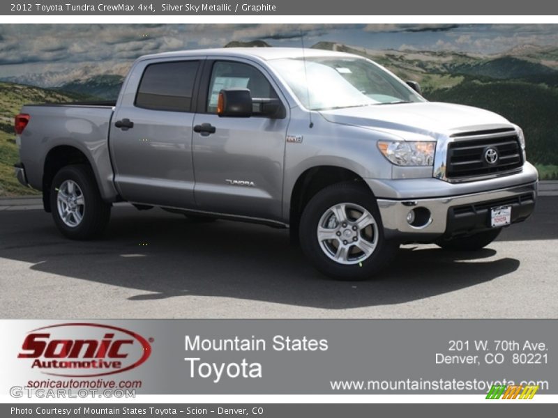 Silver Sky Metallic / Graphite 2012 Toyota Tundra CrewMax 4x4