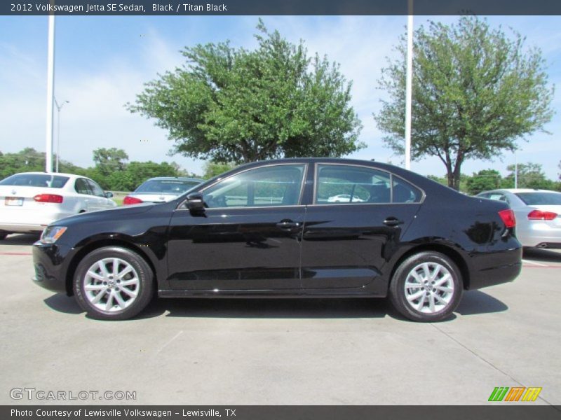 Black / Titan Black 2012 Volkswagen Jetta SE Sedan