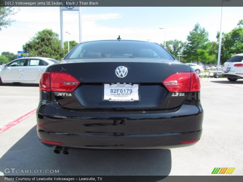 Black / Titan Black 2012 Volkswagen Jetta SE Sedan