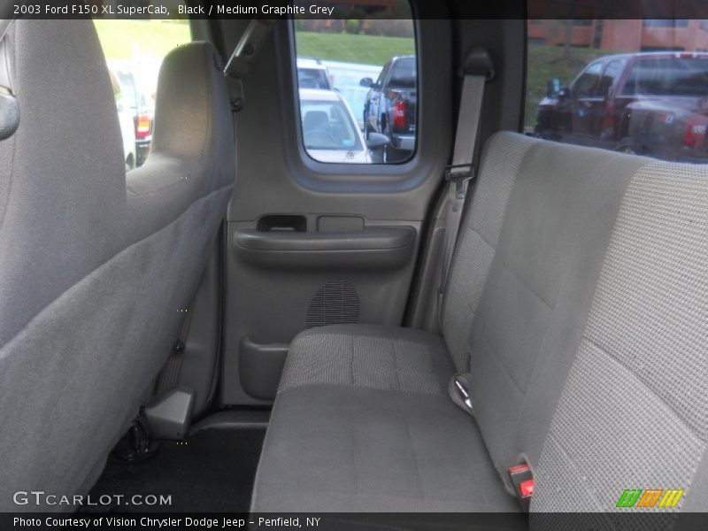 Black / Medium Graphite Grey 2003 Ford F150 XL SuperCab