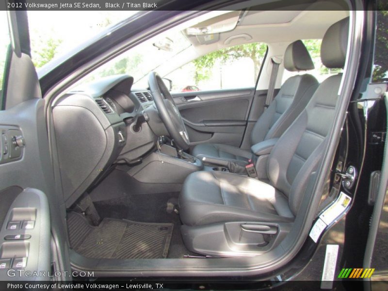 Black / Titan Black 2012 Volkswagen Jetta SE Sedan