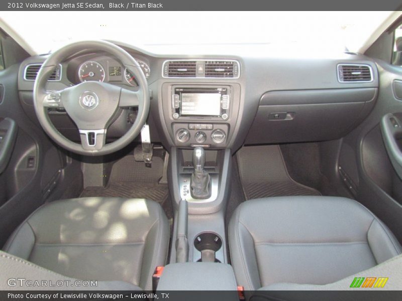 Black / Titan Black 2012 Volkswagen Jetta SE Sedan
