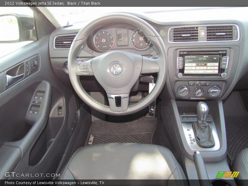 Black / Titan Black 2012 Volkswagen Jetta SE Sedan