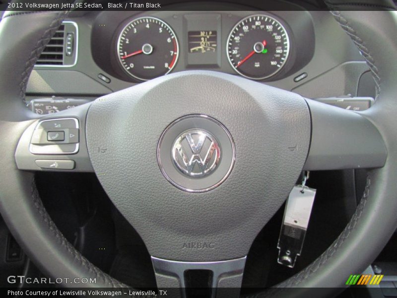 Black / Titan Black 2012 Volkswagen Jetta SE Sedan