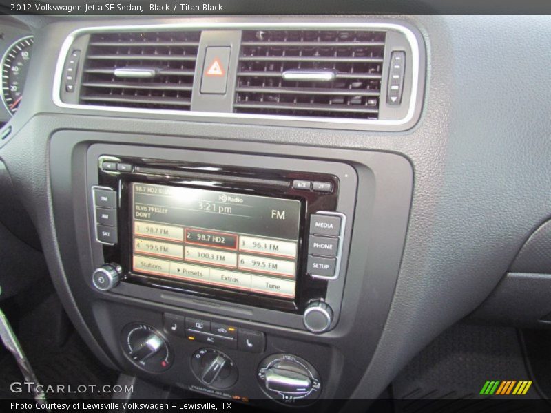 Black / Titan Black 2012 Volkswagen Jetta SE Sedan