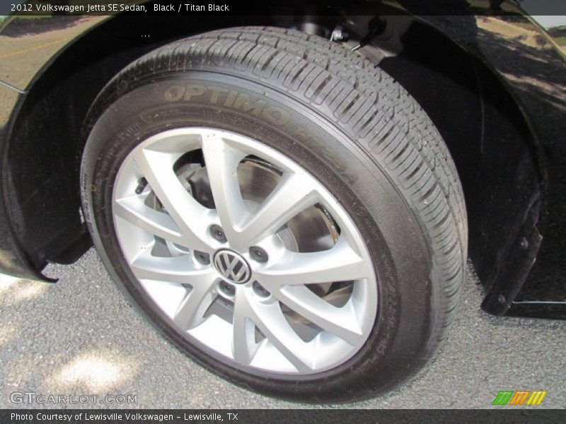 Black / Titan Black 2012 Volkswagen Jetta SE Sedan