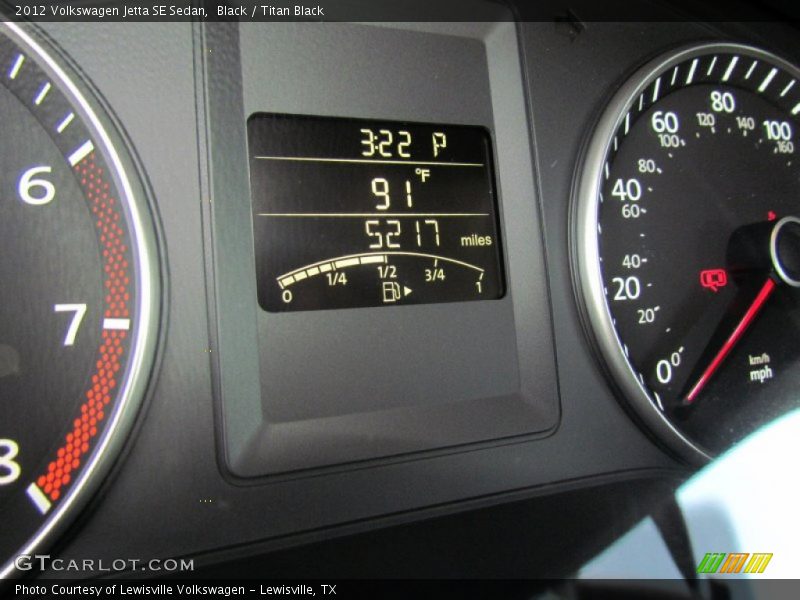 Black / Titan Black 2012 Volkswagen Jetta SE Sedan