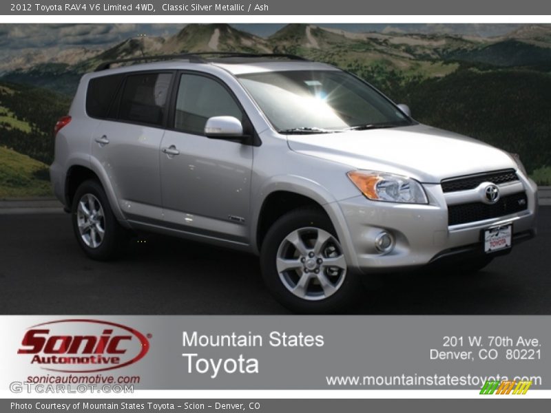 Classic Silver Metallic / Ash 2012 Toyota RAV4 V6 Limited 4WD