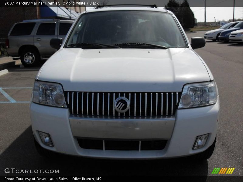 Oxford White / Black 2007 Mercury Mariner Premier