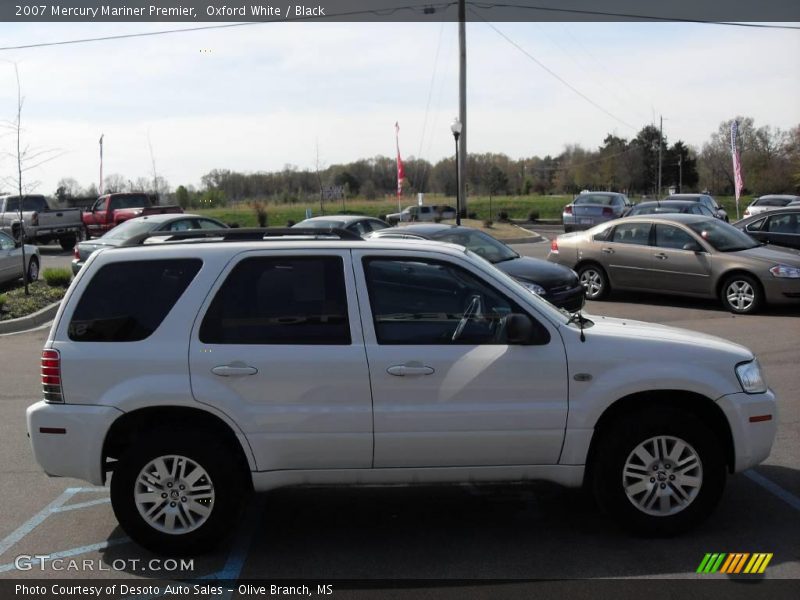 Oxford White / Black 2007 Mercury Mariner Premier