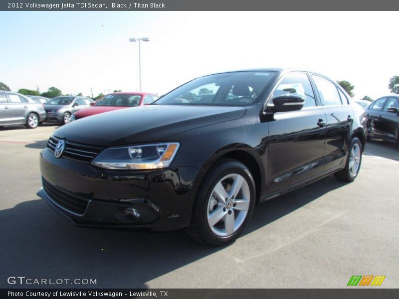 Black / Titan Black 2012 Volkswagen Jetta TDI Sedan