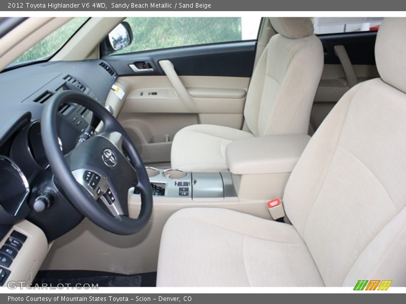Sandy Beach Metallic / Sand Beige 2012 Toyota Highlander V6 4WD