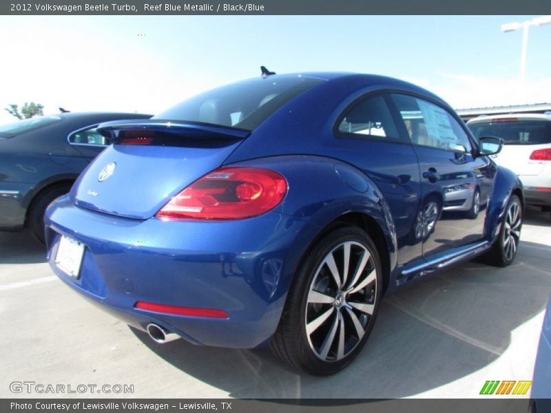 Reef Blue Metallic / Black/Blue 2012 Volkswagen Beetle Turbo