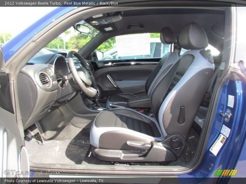 Reef Blue Metallic / Black/Blue 2012 Volkswagen Beetle Turbo