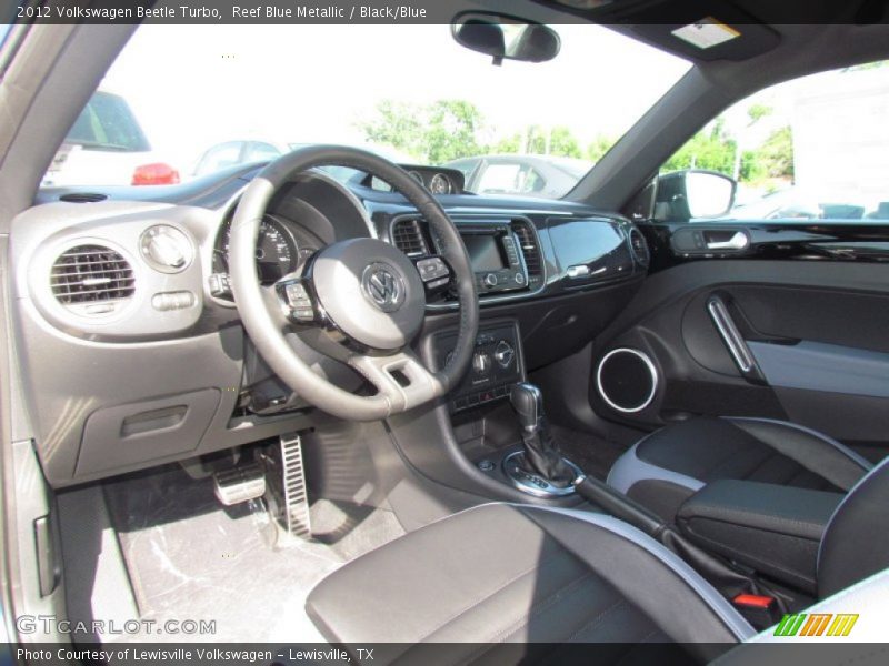 Reef Blue Metallic / Black/Blue 2012 Volkswagen Beetle Turbo