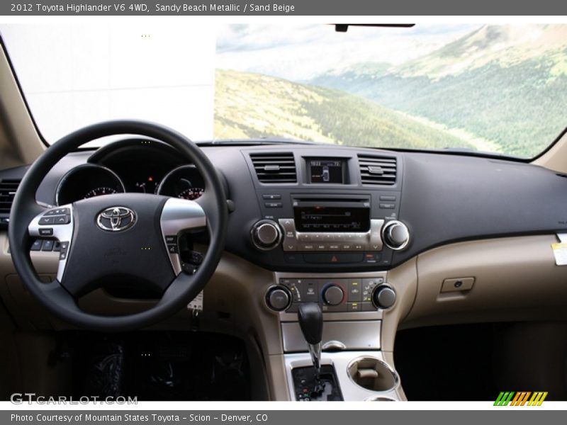 Sandy Beach Metallic / Sand Beige 2012 Toyota Highlander V6 4WD