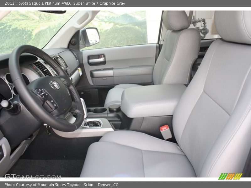  2012 Sequoia Platinum 4WD Graphite Gray Interior
