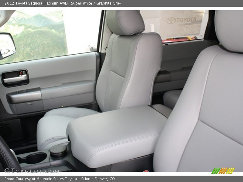 Super White / Graphite Gray 2012 Toyota Sequoia Platinum 4WD