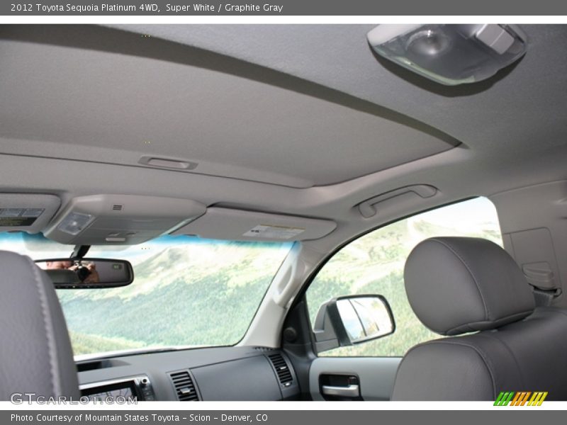 Super White / Graphite Gray 2012 Toyota Sequoia Platinum 4WD