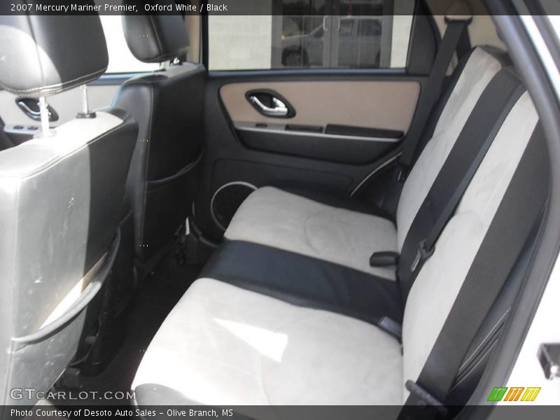 Oxford White / Black 2007 Mercury Mariner Premier