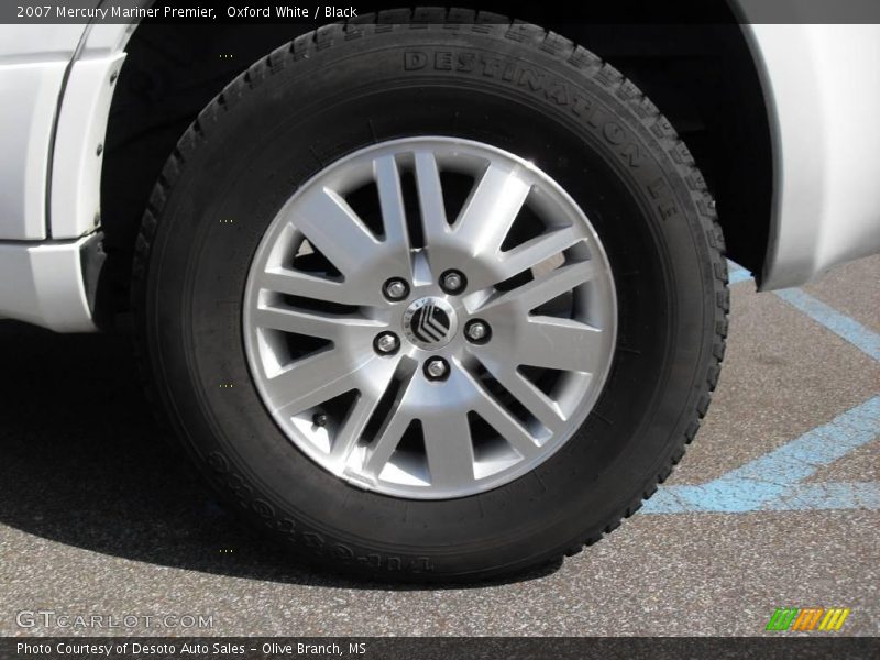 Oxford White / Black 2007 Mercury Mariner Premier