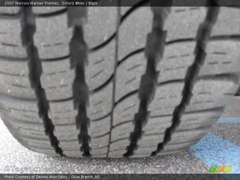Oxford White / Black 2007 Mercury Mariner Premier