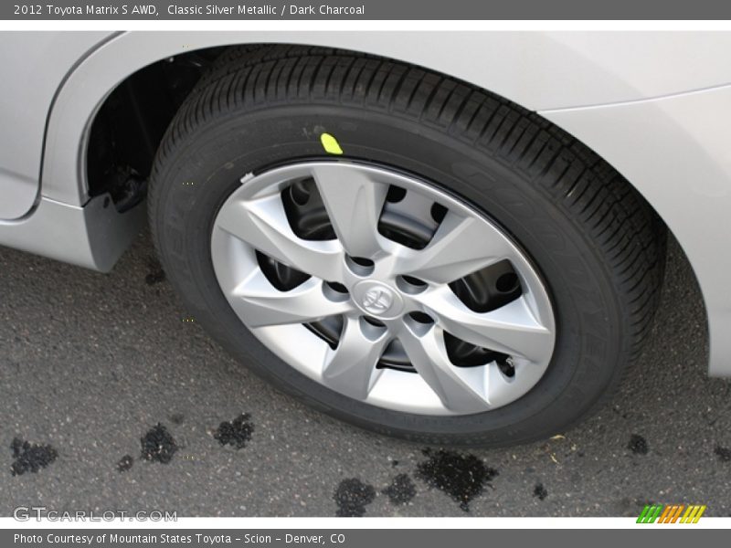Classic Silver Metallic / Dark Charcoal 2012 Toyota Matrix S AWD