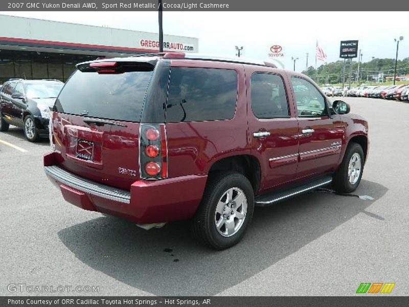 Sport Red Metallic / Cocoa/Light Cashmere 2007 GMC Yukon Denali AWD