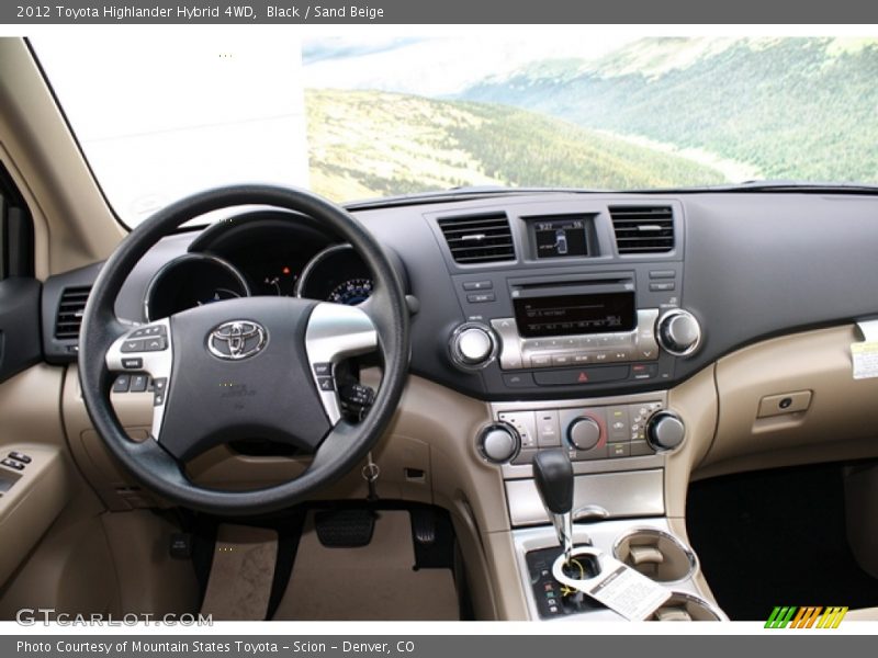 Black / Sand Beige 2012 Toyota Highlander Hybrid 4WD