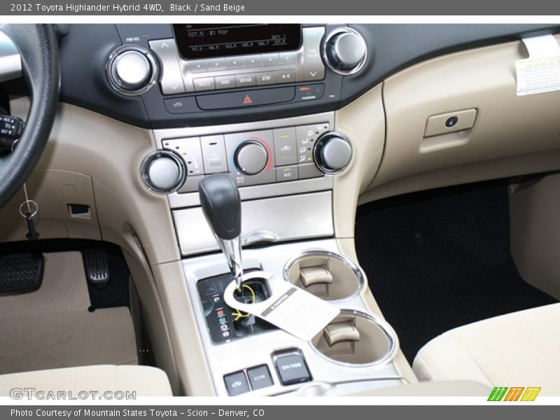 Black / Sand Beige 2012 Toyota Highlander Hybrid 4WD