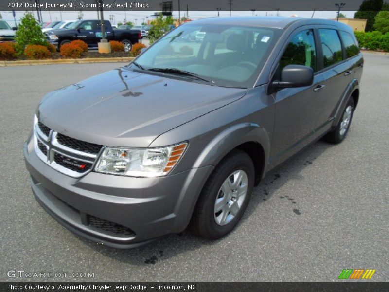Storm Grey Pearl / Black 2012 Dodge Journey SE
