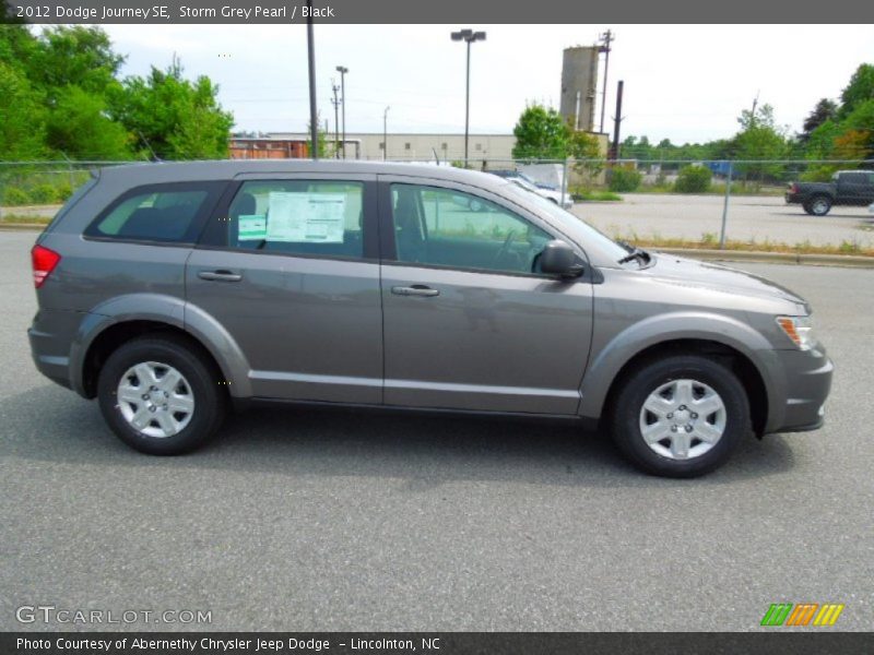 Storm Grey Pearl / Black 2012 Dodge Journey SE