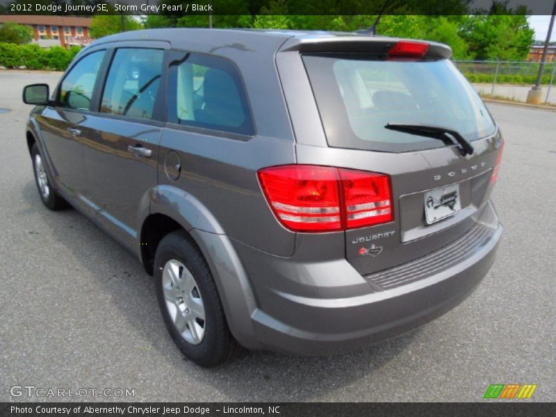 Storm Grey Pearl / Black 2012 Dodge Journey SE