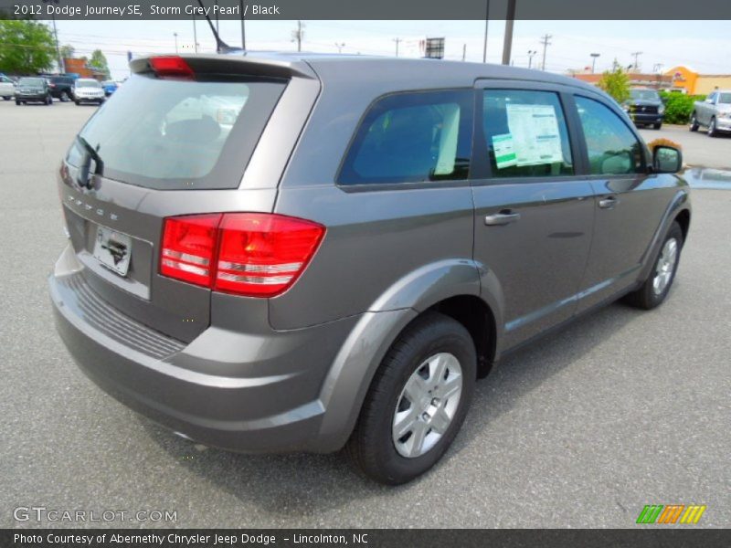 Storm Grey Pearl / Black 2012 Dodge Journey SE