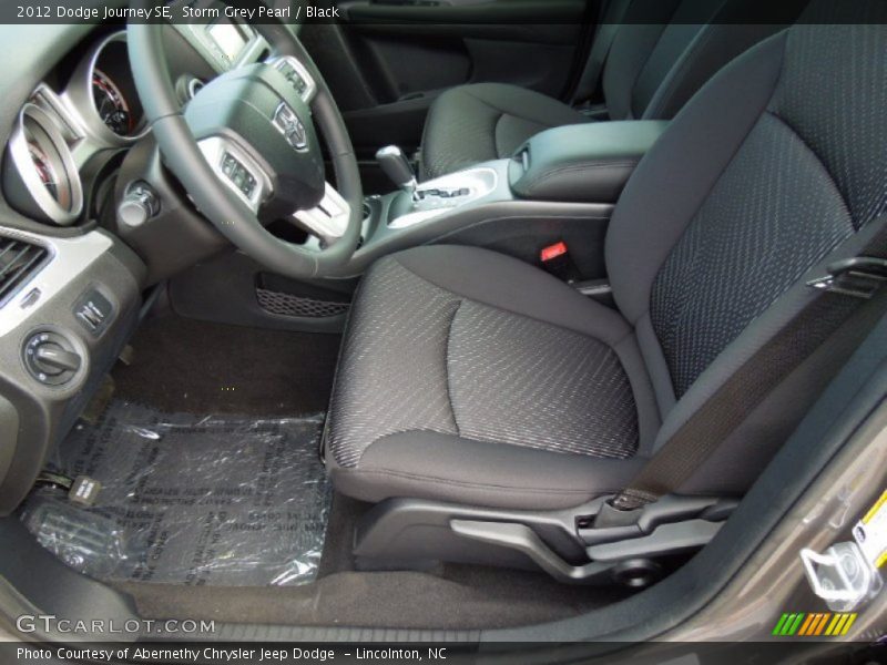 Storm Grey Pearl / Black 2012 Dodge Journey SE
