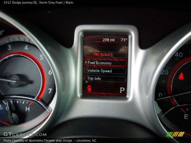 Storm Grey Pearl / Black 2012 Dodge Journey SE
