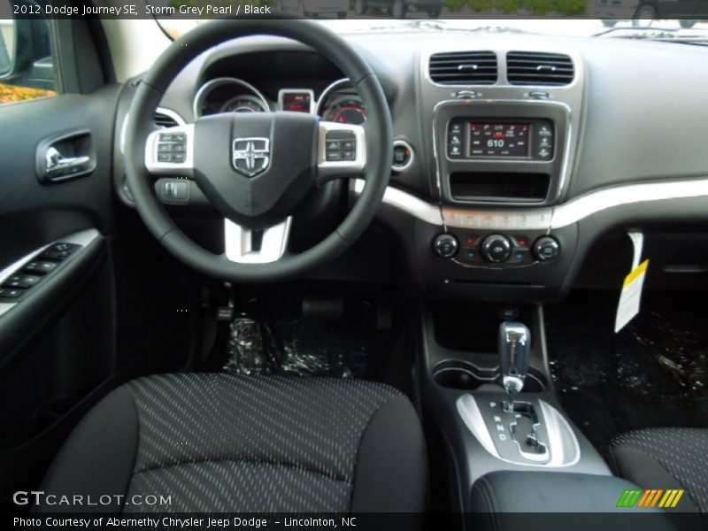 Storm Grey Pearl / Black 2012 Dodge Journey SE