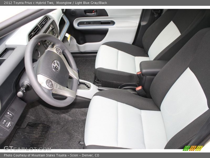  2012 Prius c Hybrid Two Light Blue Gray/Black Interior