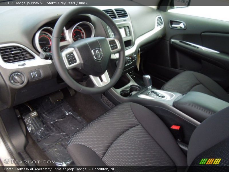 Storm Grey Pearl / Black 2012 Dodge Journey SE