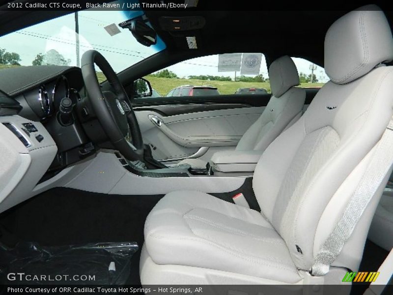  2012 CTS Coupe Light Titanium/Ebony Interior