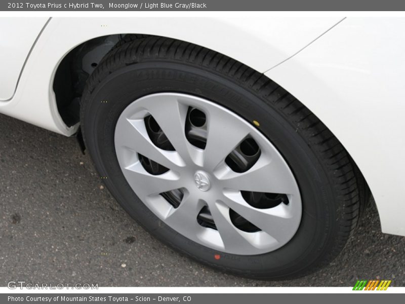 Moonglow / Light Blue Gray/Black 2012 Toyota Prius c Hybrid Two