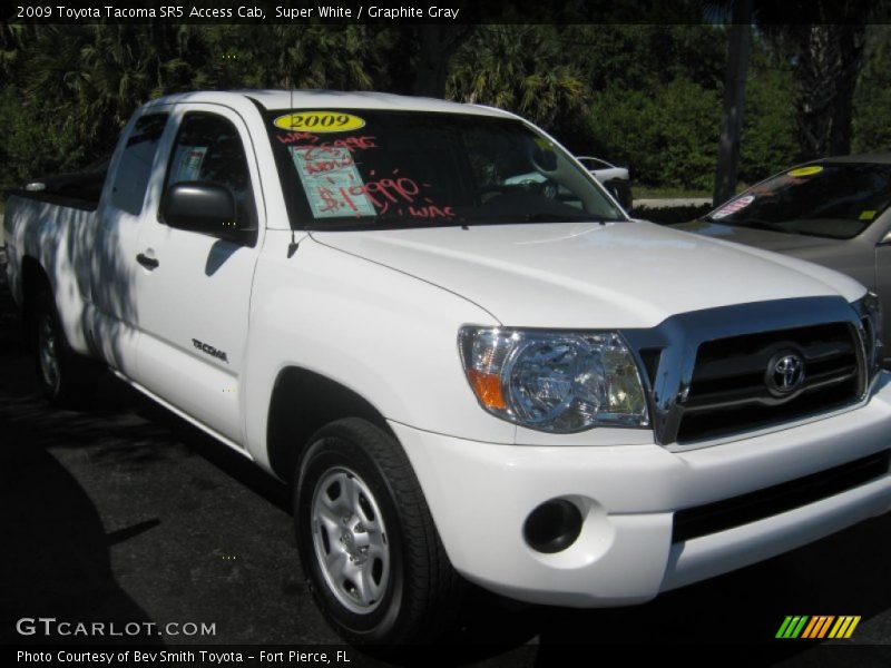 Super White / Graphite Gray 2009 Toyota Tacoma SR5 Access Cab