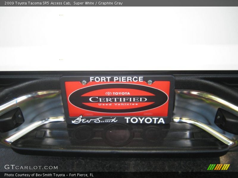 Super White / Graphite Gray 2009 Toyota Tacoma SR5 Access Cab