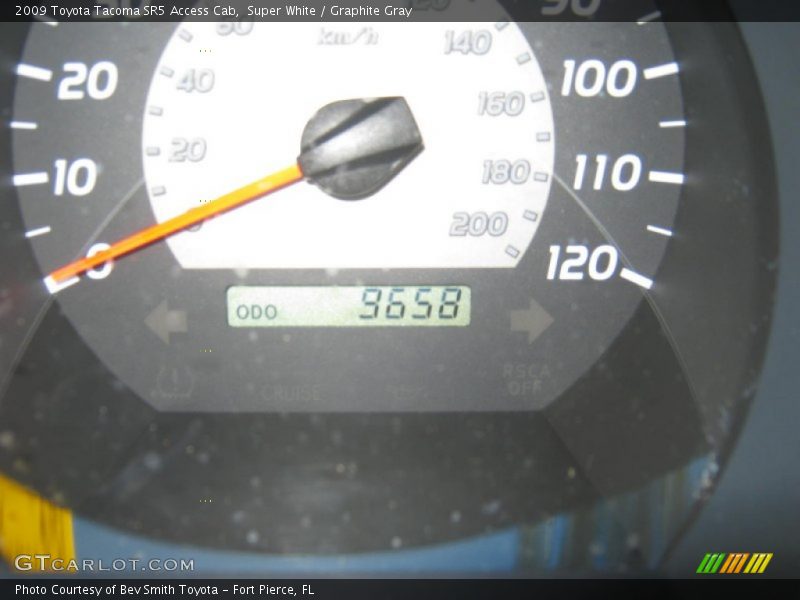 Super White / Graphite Gray 2009 Toyota Tacoma SR5 Access Cab