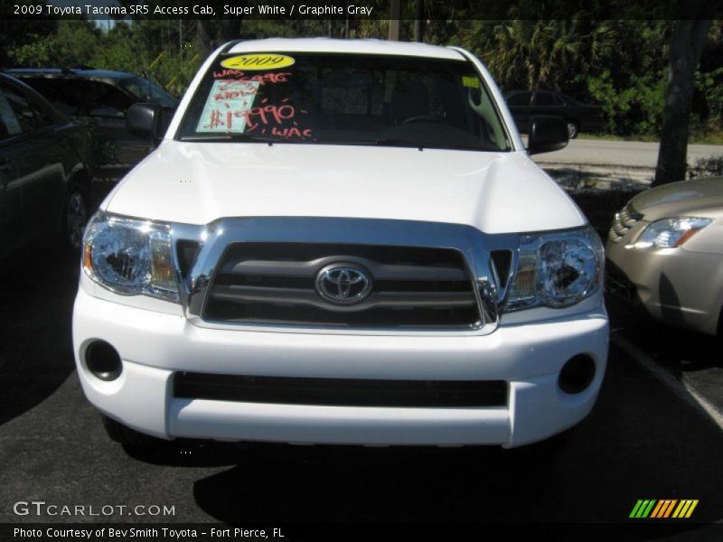 Super White / Graphite Gray 2009 Toyota Tacoma SR5 Access Cab