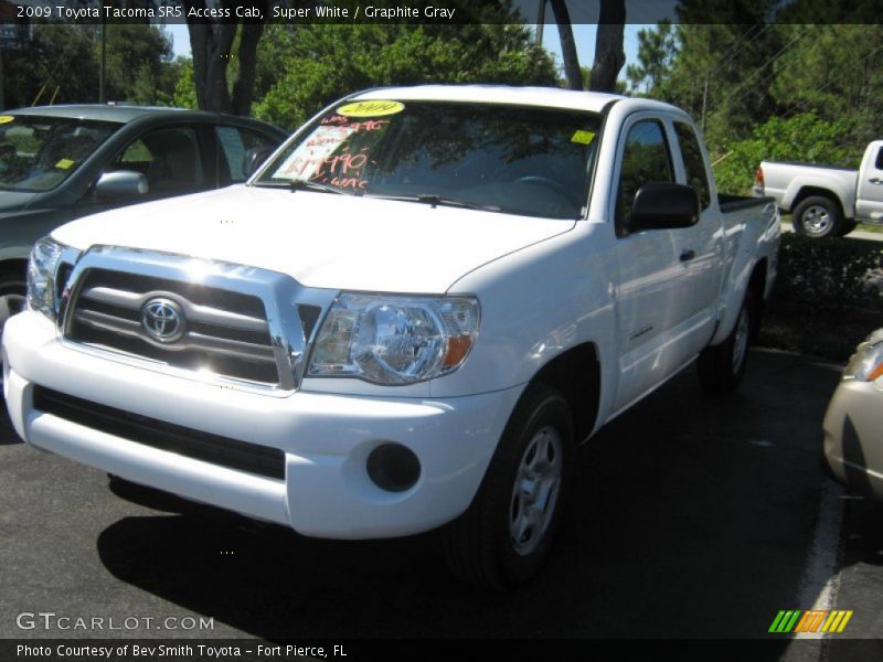 Super White / Graphite Gray 2009 Toyota Tacoma SR5 Access Cab