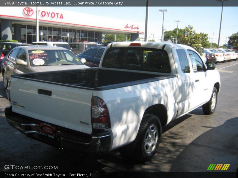 Super White / Graphite Gray 2009 Toyota Tacoma SR5 Access Cab
