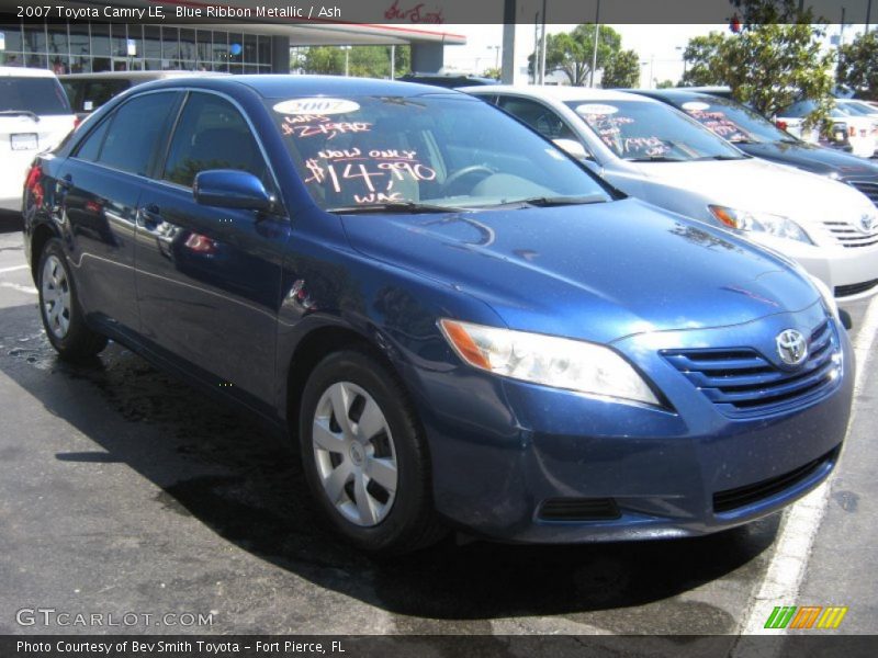 Blue Ribbon Metallic / Ash 2007 Toyota Camry LE